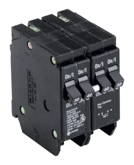Eaton Cutler-Hammer 30/40 amps Plug In 4-Pole Circuit Breaker