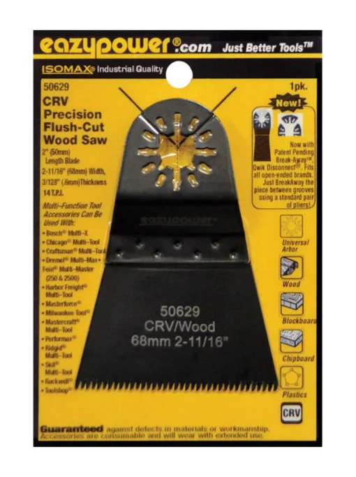 Eazypower Isomax 2-11/16 in. X 3 in. L Chrome Vanadium Steel Precision Flush Cut Wood Saw 1 pc