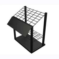 Ebsco 23 in. H x 19 in. W x 13 in. L Black Level Display Rack Metal