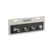 E.H. Tate & Co. 8.75 in. L Satin Nickel Black Zinc Traditional Key Rack 1 pk