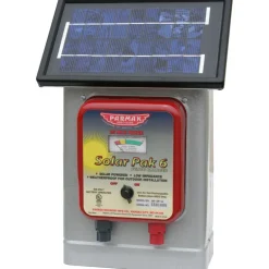 Electric Fence Charger, 25-Mile, Solar-Pak, 6-Volt Battery