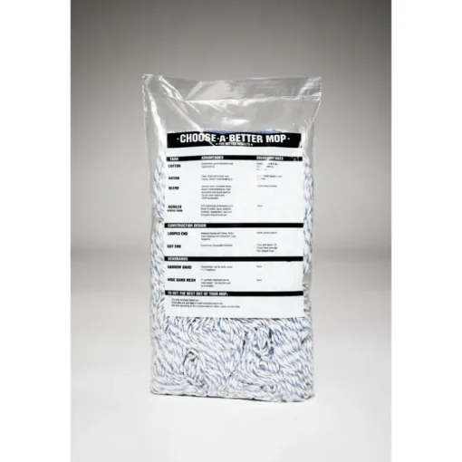Elite Mops and Brooms 24 oz. Looped Cotton/Synthetic Blend Mop Refill 1 pk