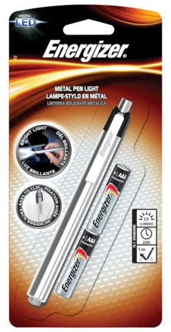 Energizer Gray Metal 35 lm. LED Pen Light with AAA Batteries