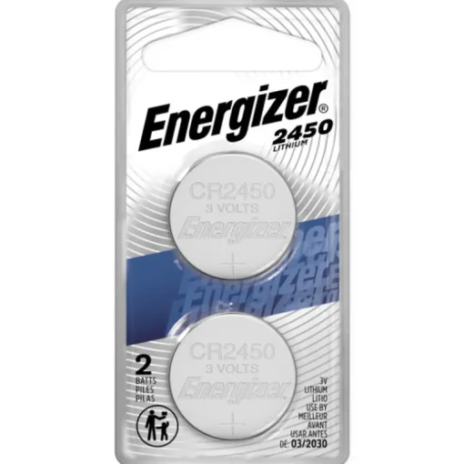 Energizer Lithium 2450 3 V Button Cell Battery 2450BP-2N 2 pk