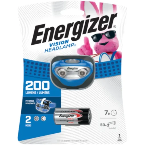 Energizer Vision 200 lm Blue LED Headlight AAA Battery