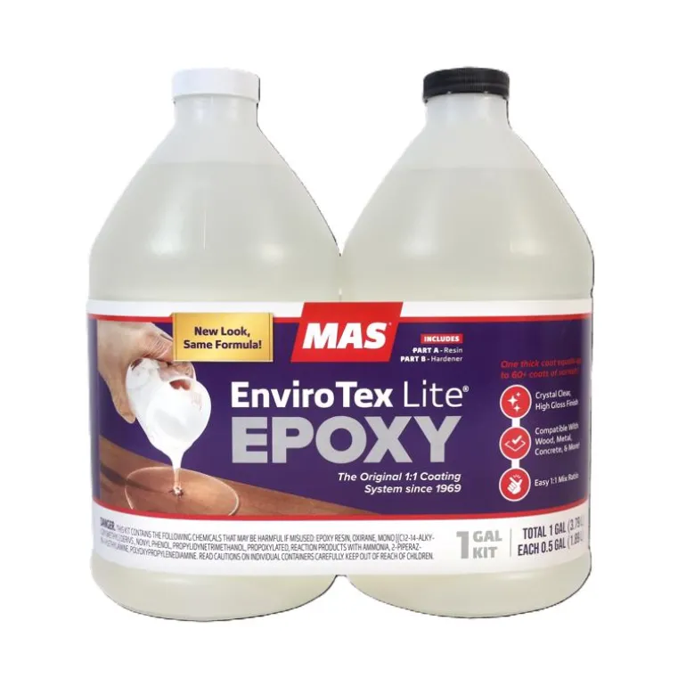 EnviroTex Clear Pour-On High Gloss Finish 1 gal. (Pack of 2)