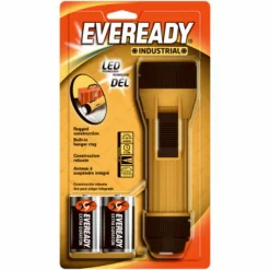Eveready 35 lm Black/Yellow LED Flashlight D Battery