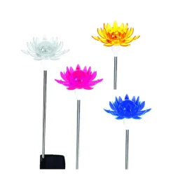 Exhart Plastic Assorted 26.9 in. H Solar Garden Stake (Pack of 12)
