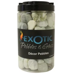 Exotic Pebbles & Glass Jade Polished Deco Pebbles 5 lb