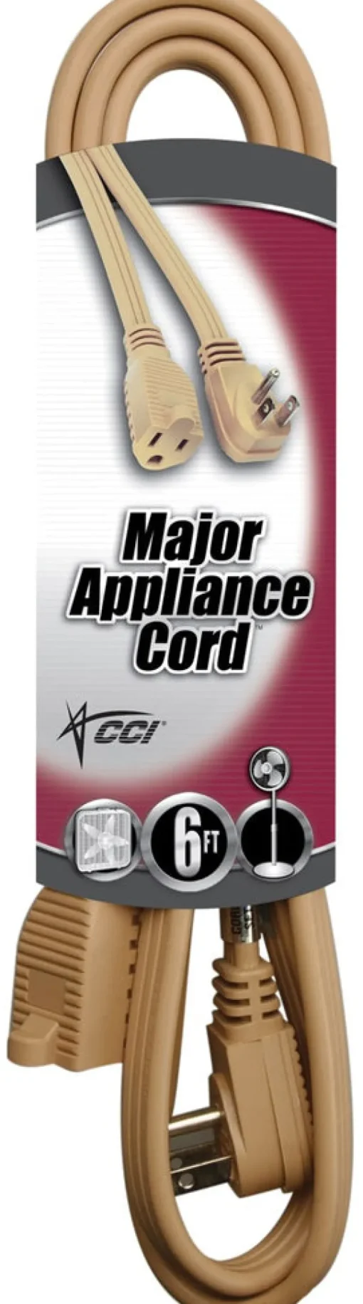 EXTN CORD 14/3 SPT-2 6'L