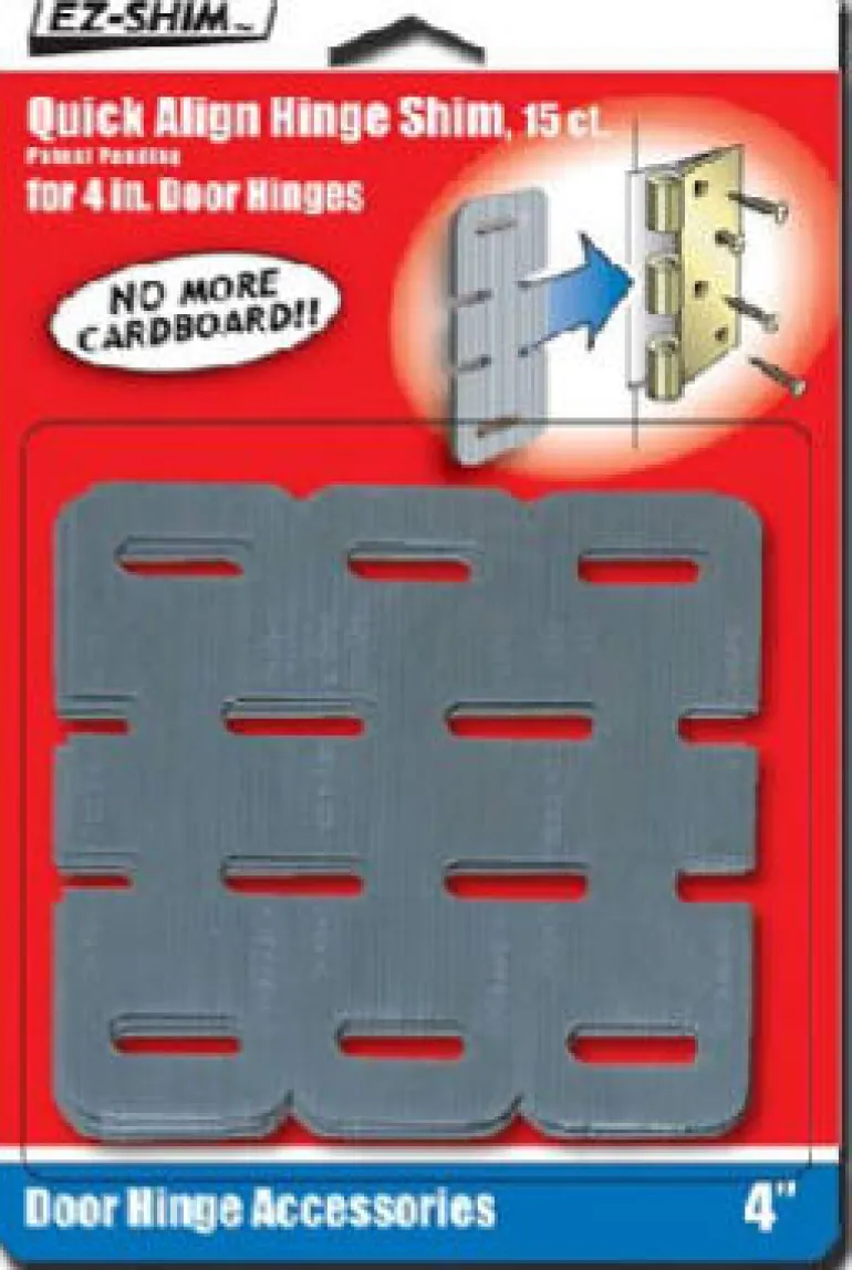 EZ SHIM 1.3 in. W x 4 in. L Plastic Hinge Shim 15 pk