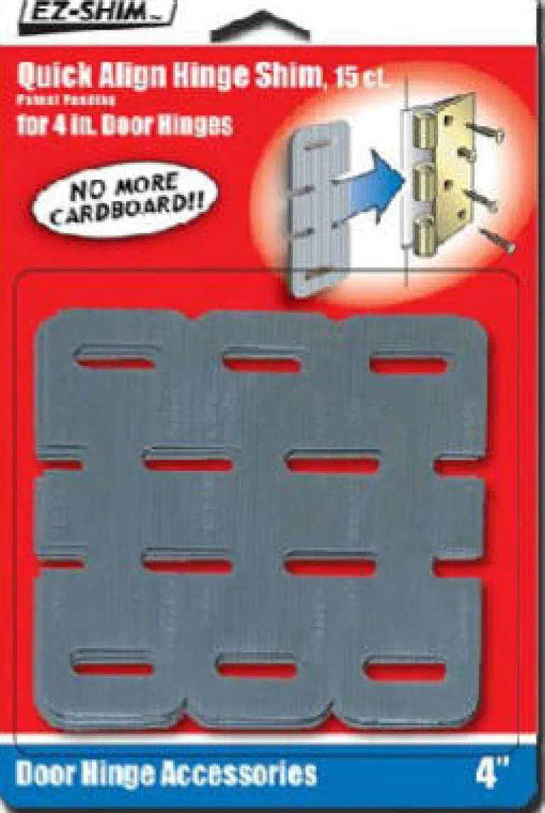 EZ SHIM 1.3 in. W x 4 in. L Plastic Hinge Shim 15 pk