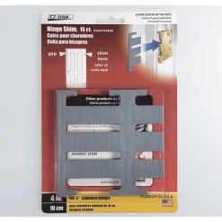 EZ SHIM 1.3 in. W x 4 in. L Plastic Hinge Shim 15 pk