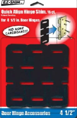 EZ SHIM 1.4 in. W x 4.5 in. L Plastic Hinge Shim 15 pk