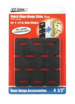 EZ SHIM 1.4 in. W x 4.5 in. L Plastic Hinge Shim 15 pk