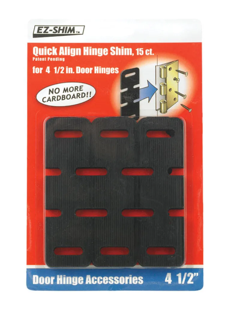EZ SHIM 1.4 in. W x 4.5 in. L Plastic Hinge Shim 15 pk