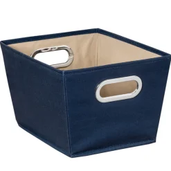 FABRIC STRG BIN NVY 8"