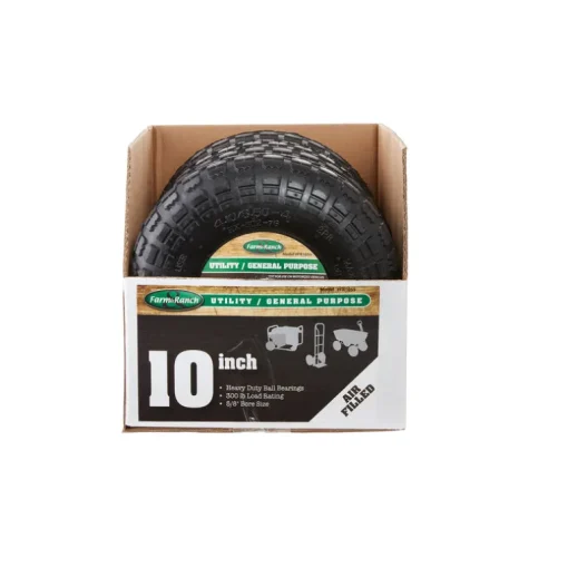 Farm and Ranch 6 in. Dia. x 10 in. Dia. 300 lb. capacity Centered Tire Rubber (Pack of 1)