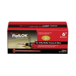 FastenMaster FlatLok No. 14 X 6 in. L Torx Ttap Epoxy Coarse Wood Screws 50 pk