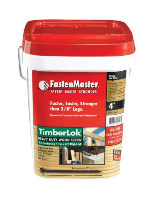 FastenMaster TimberLok No. 10 X 4 in. L Hex Epoxy Coarse Wood Screws 250 pk