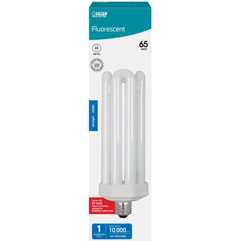 Feit 65 W PL 2.8 in. D X 3.12 in. L CFL Bulb Daylight Utility 6500 K 1 pk