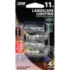 Feit 11 W T5 Landscape and Low Voltage Incandescent Bulb Wedge Soft White 4 pk