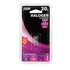 Feit 20 W T3 Tubular Halogen Bulb 250 lm Soft White 1 pk