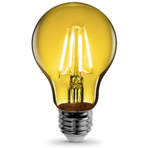 Feit A19 E26 (Medium) Filament LED Bulb Yellow 30 Watt Equivalence 1 pk