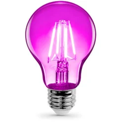 Feit A19 E26 (Medium) Filament LED Bulb Pink 30 Watt Equivalence 1 pk
