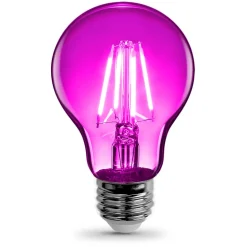 Feit A19 E26 (Medium) Filament LED Bulb Pink 30 Watt Equivalence 1 pk