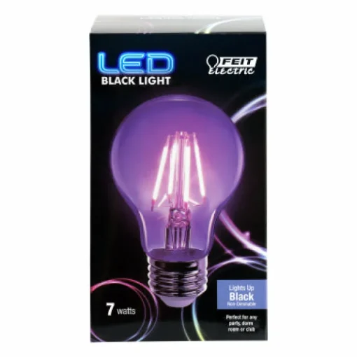 Feit A19 E26 (Medium) LED Bulb Black Light 7 Watt Equivalence 1 pk