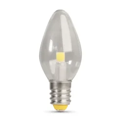 Feit C7 E12 (Candelabra) LED Bulb Soft White 7 Watt Equivalence 4 pk