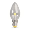 Feit C7 E12 (Candelabra) LED Bulb Daylight 7 Watt Equivalence 4 pk