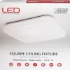 Feit Electric 12 in. W x 12 in. L White LED Ceiling Light Fixture
