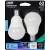 Feit Electric Enhance Dimmable A15 LED Daylight Bulb (Pack of 2)