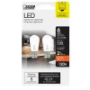 Feit Electric S6 E12 (Candelabra) LED Bulb Soft White 6 Watt Equivalence 2 pk
