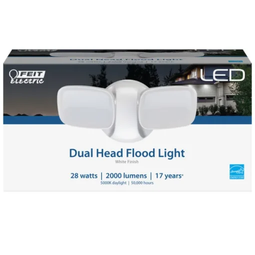 Feit Electric Switch Hardwired LED White Security Floodlight