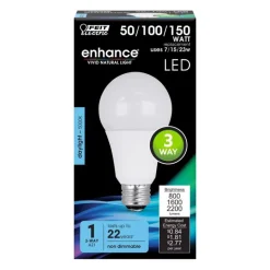 Feit Enhance A21 E26 (Medium) LED Bulb Daylight 50/100/150 Watt Equivalence 1 pk