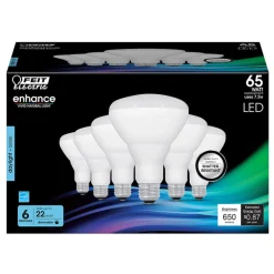 Feit Enhance BR30 E26 (Medium) LED Bulb Daylight 65 Watt Equivalence 6 pk