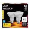 Feit Enhance PAR20 E26 (Medium) LED Bulb Bright White 50 Watt Equivalence 2 pk