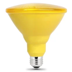 Feit PAR38 E26 (Medium) LED Bulb Yellow 90 Watt Equivalence 1 pk