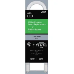 Feit Plug & Play T8 and T12 Cool White 22.5 in. G13 U-Bend LED Linear Lamp 32 Watt Equivalence 1 pk