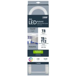 Feit Plug & Play T8 and T12 Cool White 22.5 in. G13 U-Bend LED Linear Lamp 32 Watt Equivalence 1 pk