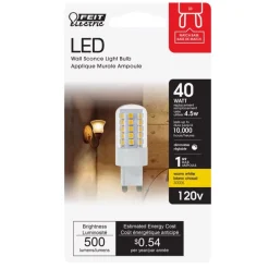Feit T4 Bi-Pin LED Bulb Warm White 40 Watt Equivalence 1 pk