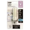 Feit T4 E11 LED Bulb Daylight 75 Watt Equivalence 1 pk