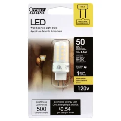 Feit T4 GY6.35 LED Bulb Bright White 50 Watt Equivalence 1 pk