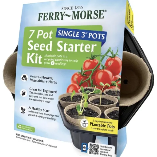 Ferry-Morse 7 Cells 3.5 in. H X 3.3 in. W X 3.3 in. L Seed Starting Kit 1 pk