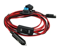 Fimco 12V Power Plug 10 ft. Harness Lead Wire Adapter with Switch