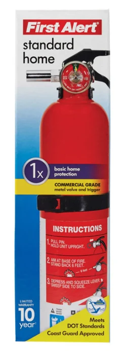 First Alert Red Monoammonium Phosphate Multipurpose Home Fire Extinguisher 2-1/2 lbs.