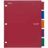Five Star Assorted Binder Dividers 5 pk
